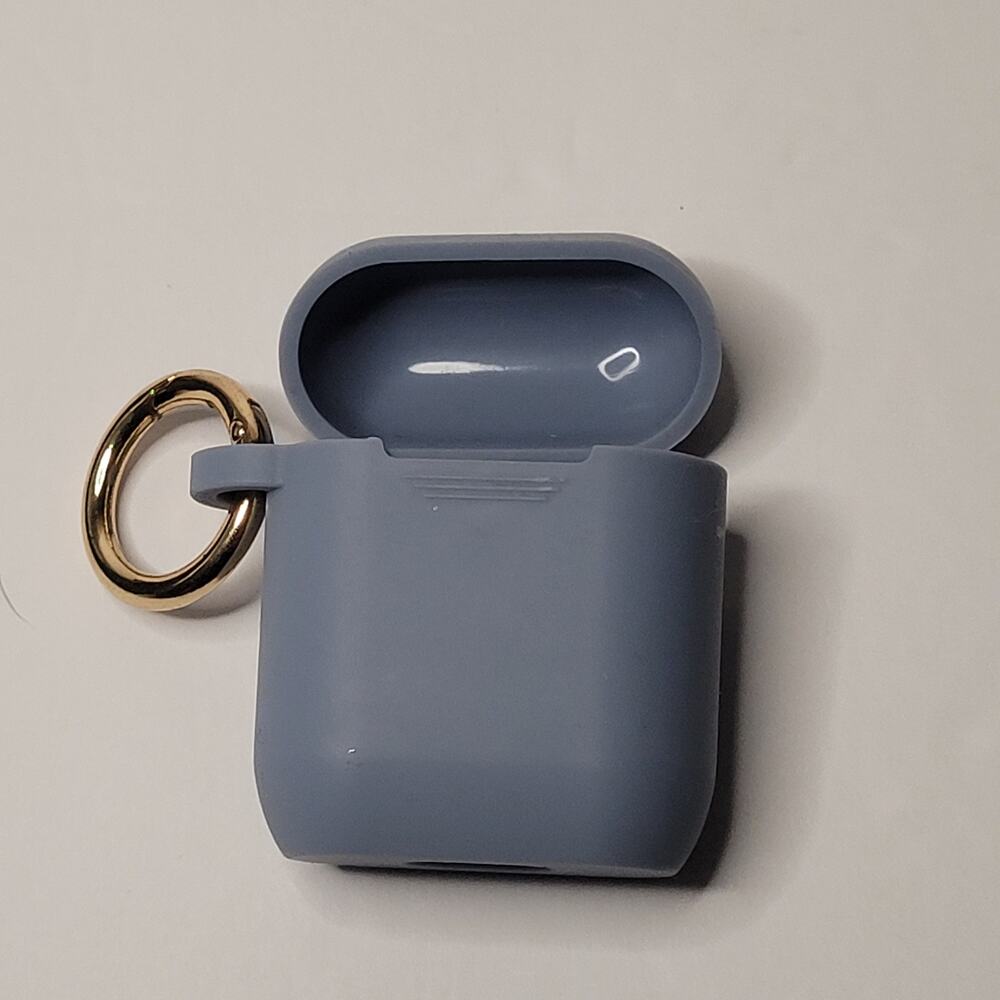 Stylish Apple AirPod Silicone Protective Case Cover Blue 2x2 inches